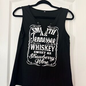 Black Graphic Women's Top
